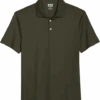 Joseph Abboud Modern Fit Luxe Cotton Polo, Olive Green -Male Clothing Store MW40 6ND1 09 JOSEPH ABBOUD OLIVE MAIN