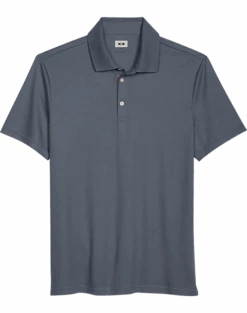 Joseph Abboud Modern Fit Luxe Cotton Polo, Slate Gray
