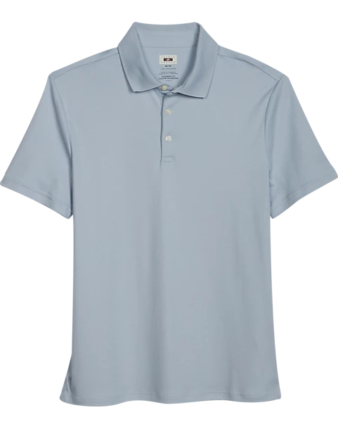 Joseph Abboud Modern Fit Luxe Cotton Polo, Light Blue 3 Joseph Abboud Modern Fit Luxe Cotton Polo, Light Blue