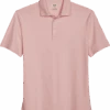 Joseph Abboud Modern Fit Luxe Cotton Polo, Light Pink -Male Clothing Store MW40 6ND1 97 JOSEPH ABBOUD LIGHT PINK MAIN