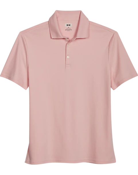 Joseph Abboud Modern Fit Luxe Cotton Polo, Light Pink 3 Joseph Abboud Modern Fit Luxe Cotton Polo, Light Pink