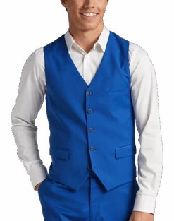 Paisley & Gray Slim Fit Vest, Royal Blue