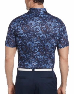 PGA Tour Classic Fit Printed Polo, Navy Fireworks 5 PGA Tour Classic Fit Printed Polo, Navy Fireworks -Male Clothing Store MW40 6NL6 01 PGA TOUR NAVY ALT1