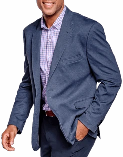 Johnston & Murphy Modern Fit Knit Blazer, Navy Twill