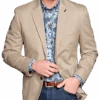 Johnston & Murphy Modern Fit Washed Cotton Blazer, Tan 1 Johnston & Murphy Modern Fit Washed Cotton Blazer, Tan -Male Clothing Store MW40 6NMA 05 JOHNSTON MURPHY TAN MAIN