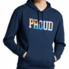 The Phluid Project Classic Fit Proud Graphic Hoodie, White 1 The Phluid Project Classic Fit Proud Graphic Hoodie, White -Male Clothing Store MW40 6NMK 01 THE PHLUID PROJECT NAVY MAIN 1