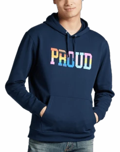 The Phluid Project Classic Fit Proud Graphic Hoodie, White