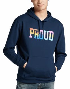 The Phluid Project Classic Fit Proud Graphic Hoodie, Navy