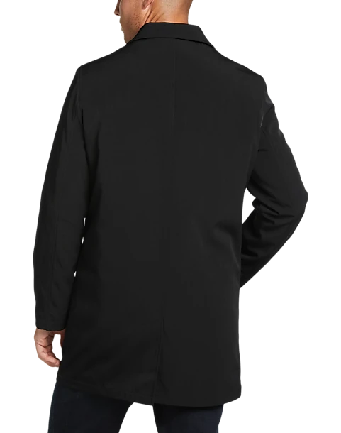 Joseph Abboud Modern Fit Bonded Raincoat, Black 4 Joseph Abboud Modern Fit Bonded Raincoat, Black - Image 2