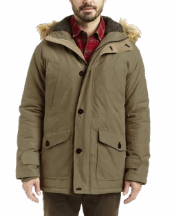 Rainforest Classic Fit Hooded Parka, Tan