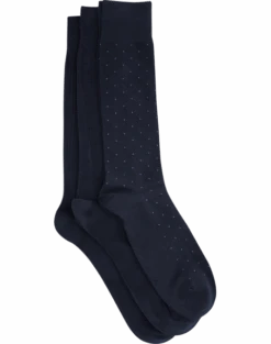 Joseph Abboud Navy King Size Socks, 3-Pack