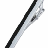Pronto Uomo Silver & Black Tie Bar -Male Clothing Store MW40 81VT 02 PRONTO UOMO BLACK MAIN