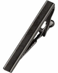Pronto Uomo Tie Bar, Dark Gray