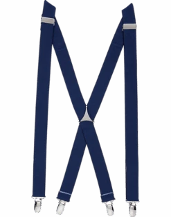 Egara White Clip Suspenders