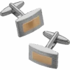 Pronto Uomo Cufflinks, Gold & Sliver