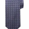 Pronto Uomo Blue & Charcoal Woven Grid Narrow Tie -Male Clothing Store MW40 86JN 04 PRONTO UOMO BLUE CHARCOAL MAIN