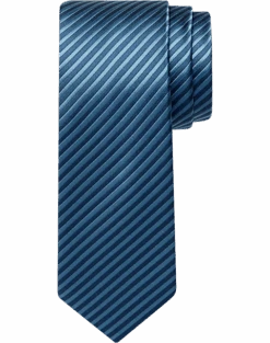 Egara Blue Stripe Skinny Tie