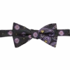 Pronto Uomo Purple & Black Scrolls Pre-Tied Bow Tie -Male Clothing Store MW40 8R89 33 PRONTO UOMO BLACK MAIN
