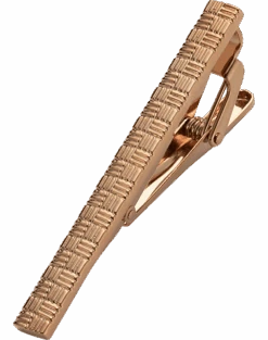 Pronto Uomo Tie Bar, Gold Weave