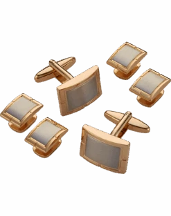 Pronto Uomo Cufflinks & Studs Set, Gold & Silver