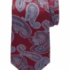 Joseph Abboud Narrow Tie, Burgundy & Gray Paisley -Male Clothing Store MW40 8V1U 06 JOSEPH ABBOUD BURG GREY MAIN