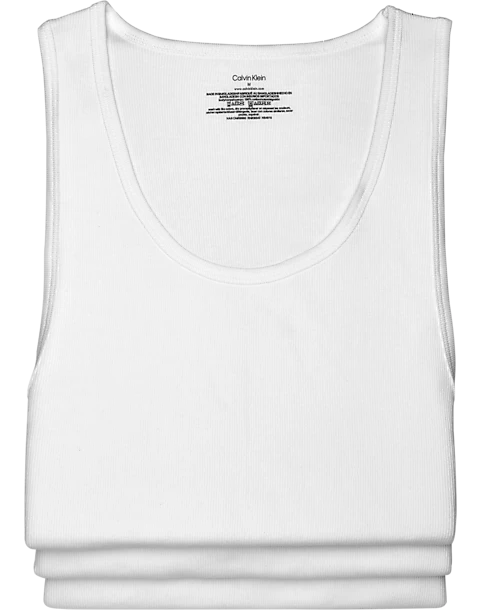 Calvin Klein Tank Top, 3-Pack, White 3 Calvin Klein Tank Top, 3-Pack, White