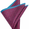 Joseph Abboud Pocket Square, Navy & Burgundy Dot -Male Clothing Store MW40 8V54 04 JOSEPH ABBOUD BURG NVY DOT MAIN