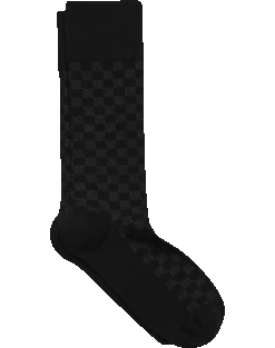 Egara Socks, 1 Pair - Black Checkerboard