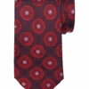 Joseph Abboud Narrow Silk Tie, Red Oval Medallion -Male Clothing Store MW40 8VEE 15 JOSEPH ABBOUD RED MAIN