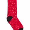 Egara Socks, Heart And Dot 1 Egara Socks, Heart And Dot -Male Clothing Store MW40 8VUV 15 EGARA RED POKA MAIN