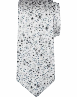 Pronto Uomo Narrow Tie, Silver