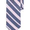 Egara Narrow Tie, Pink & Blue Stripe -Male Clothing Store MW40 8WFC 69 EGARA PINK MAIN