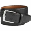 Johnston & Murphy Perforated Edge Belt, Black -Male Clothing Store MW40 8WH2 02 JOHNSTON MURPHY BLACK MAIN