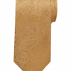 Pronto Uomo Narrow Tie, Tonal Gold Paisley -Male Clothing Store MW40 8WH4 40 PRONTO UOMO GOLD MAIN
