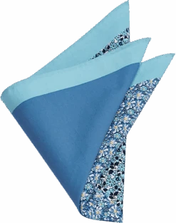 Joseph Abboud Pocket Square, Aqua Multi Pattern