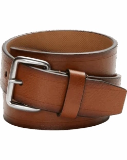 Cole Haan Burnished Edge Belt, British Tan