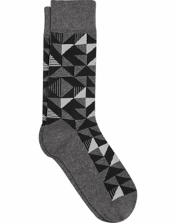 Egara Socks, Black Geo Print