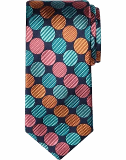 Awearness Kenneth Cole Narrow Tie, Teal Ribbed Dot