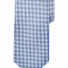 Pronto Uomo Narrow Tie, Blue Gingham