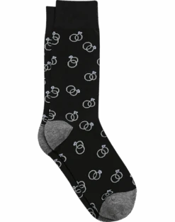 Egara Socks, Black Wedding Rings
