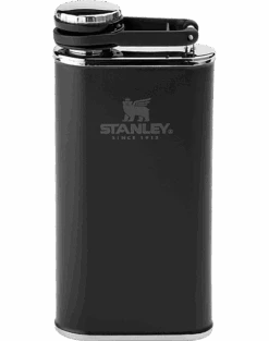 Stanley Easy Fill Wide Mouth Hip Flask, Black 8 Oz.