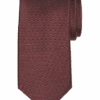 Pronto Uomo Narrow Tie, Burgundy Geo -Male Clothing Store MW40 8XJX 06 PRONTO UOMO BURGUNDY MAIN