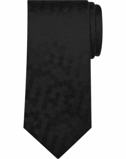 Pronto Uomo Narrow Tie, Black Dot