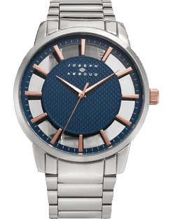 Joseph Abboud Modern Watch, Silver And Blue