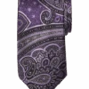 Joseph Abboud Narrow Tie, Purple Persian -Male Clothing Store MW40 8XPH 32 JOSEPH ABBOUD PURPLE MAIN