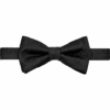 Pronto Uomo Pre-Tied Bow Tie, Black Textured -Male Clothing Store MW40 8XPJ 02 PRONTO UOMO BLACK MAIN