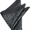 Joseph Abboud Pocket Square, Black Mini Retro Pattern -Male Clothing Store MW40 8XR3 02 JOSEPH ABBOUD BLACK MAIN