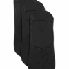 Egara Sneaker Liner Socks, Black 3-Pack -Male Clothing Store MW40 8XWX 02 EGARA BLACK MAIN
