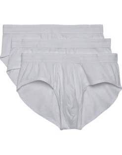 Egara Slim Fit Briefs, 3-Pack, White