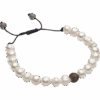 Pronto Uomo Bracelet, White Pearl -Male Clothing Store MW40 8Y3W 19 PRONTO UOMO WHITE MAIN